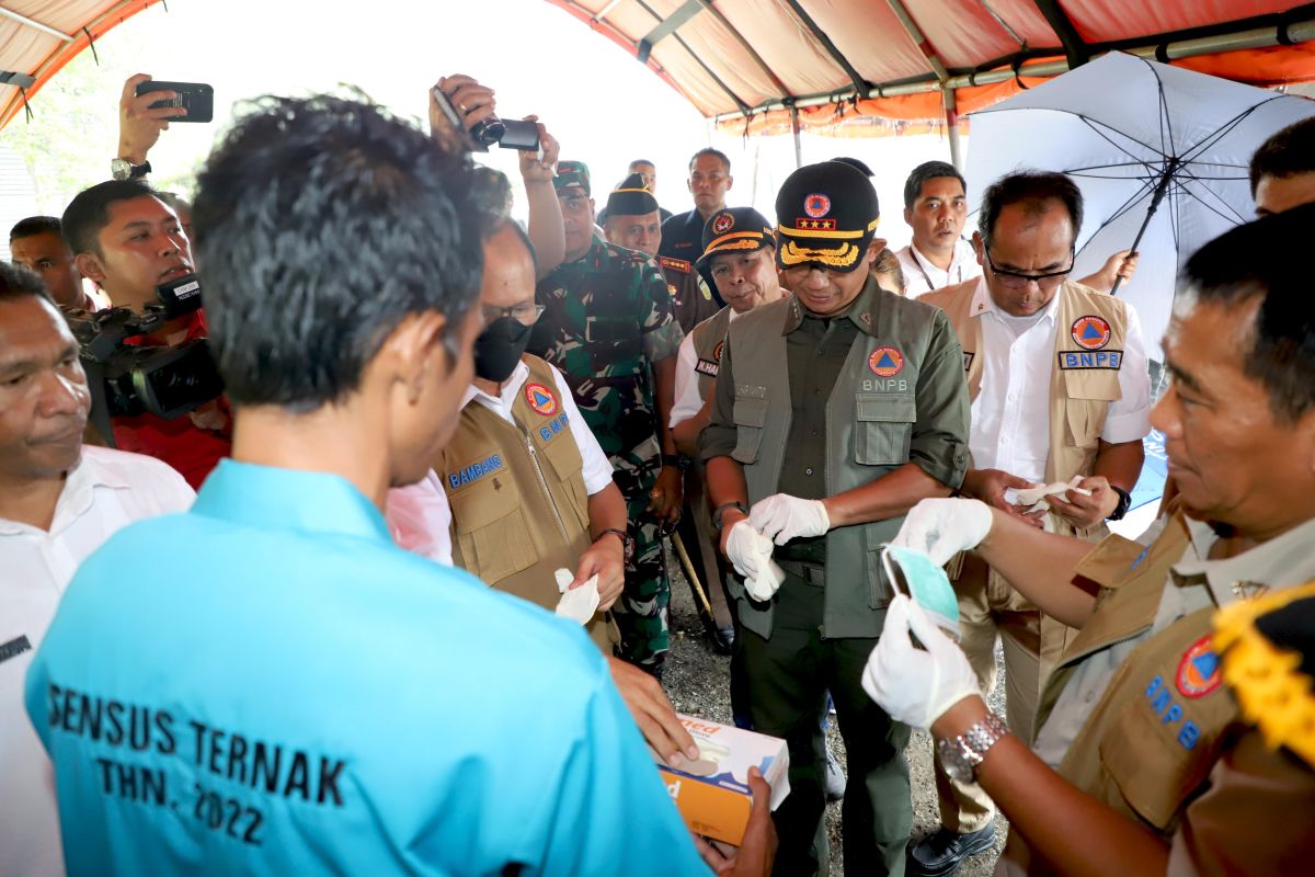 Kepala BNPB tinjau vaksinasi antisipasi rabies di NTT