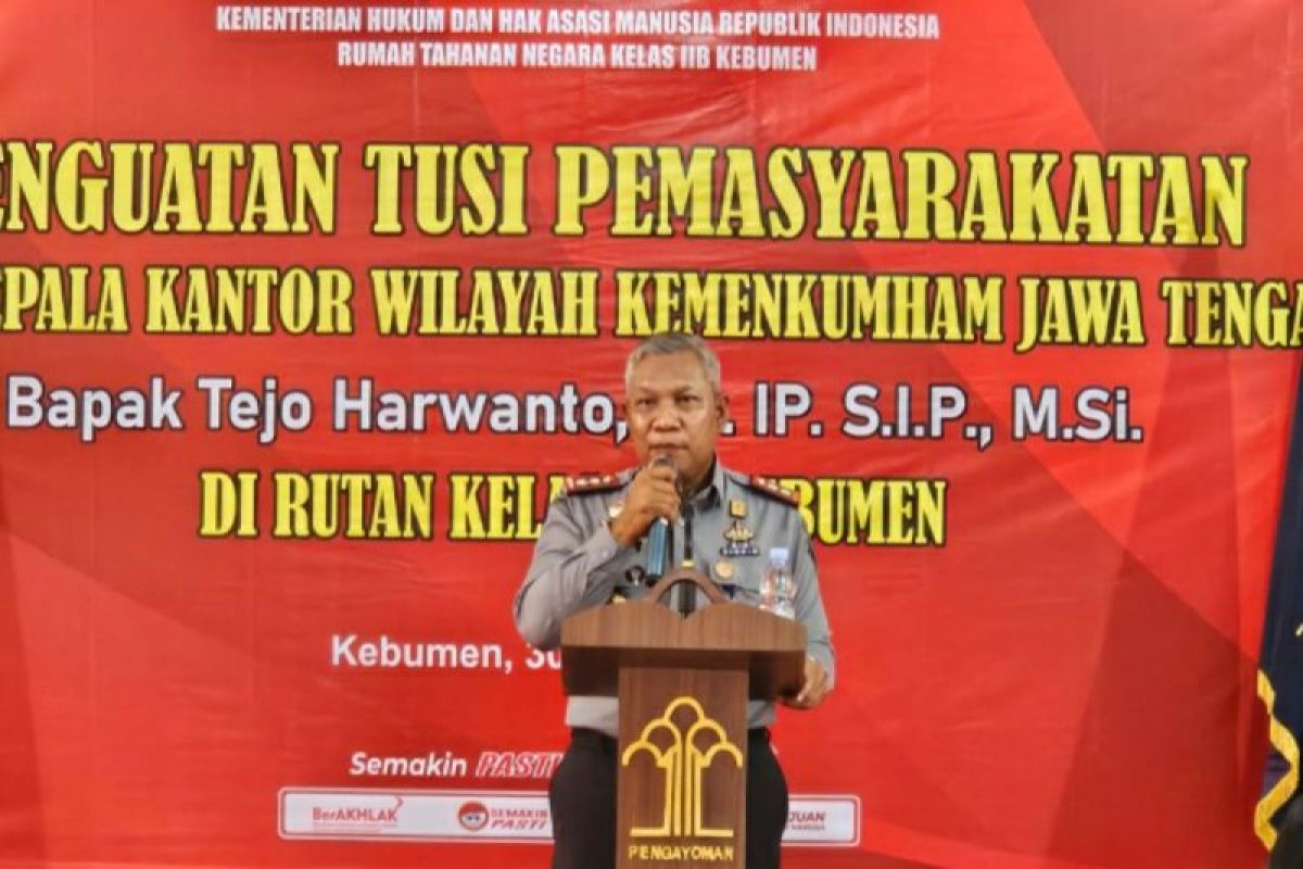 Beri penguatan di Kebumen, Kepala Kemenkumham Jateng tekankan tiga hal penting