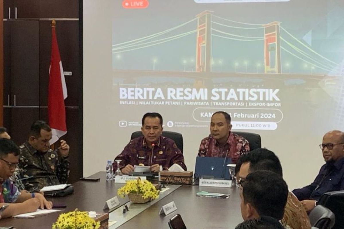 BPS catat Sumsel alami deflasi 0,08 persen  pada Januari 2024