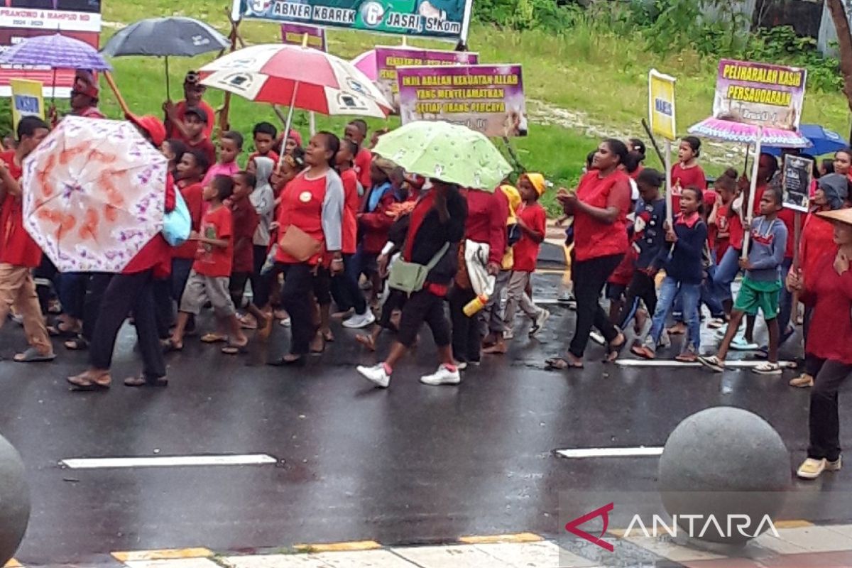 1.000 pemuda Klasis GKI Biak peringati pekabaran Injil ke Pulau Mansinam