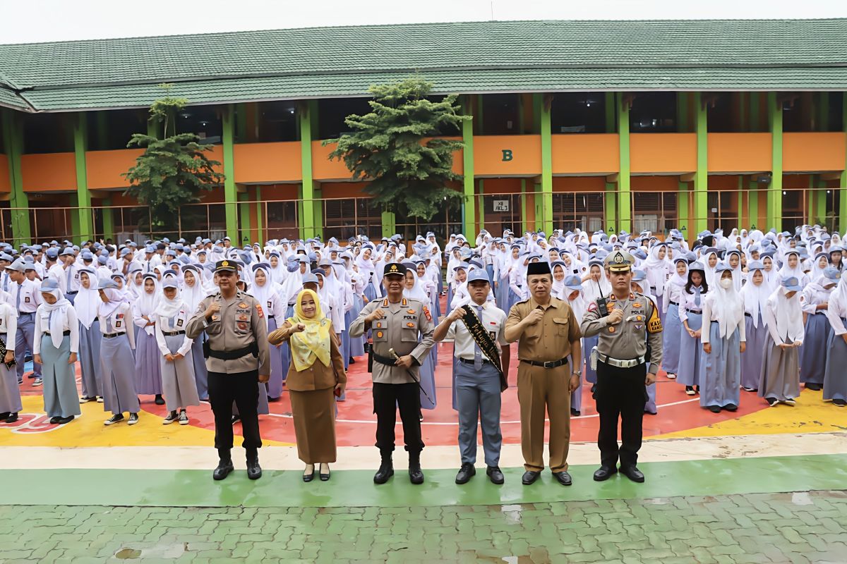 Kapolresta Bandarlampung ajak pelajar jauhi prilaku mengarah kenakalan