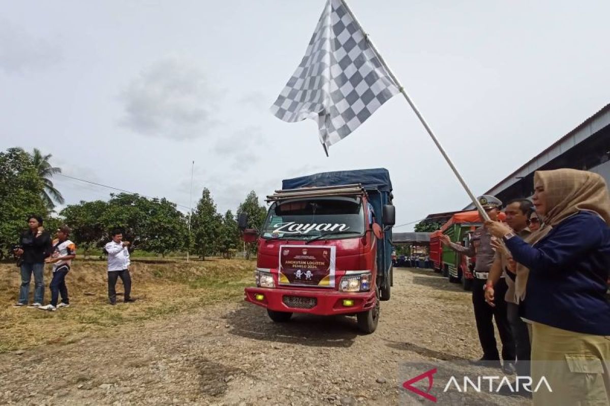 KPU Parigi Moutong mulai distribusi logistik Pemilu 2024