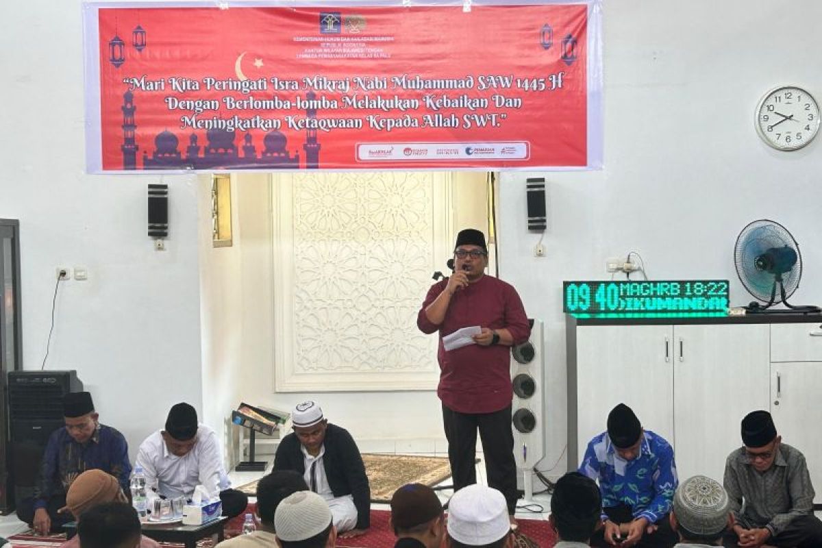 Lapas Palu gelar Isra Miraj bersama warga binaan