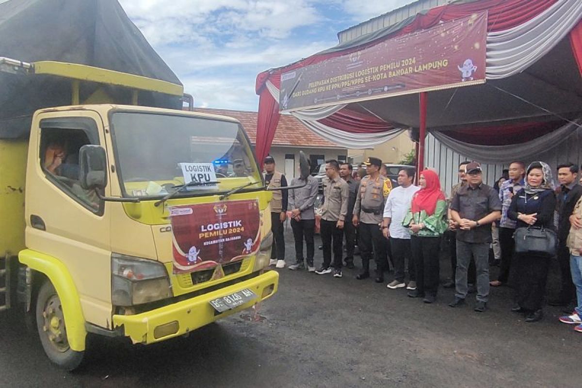 Logistik pemilu di Bandarlampung mulai didistribusikan