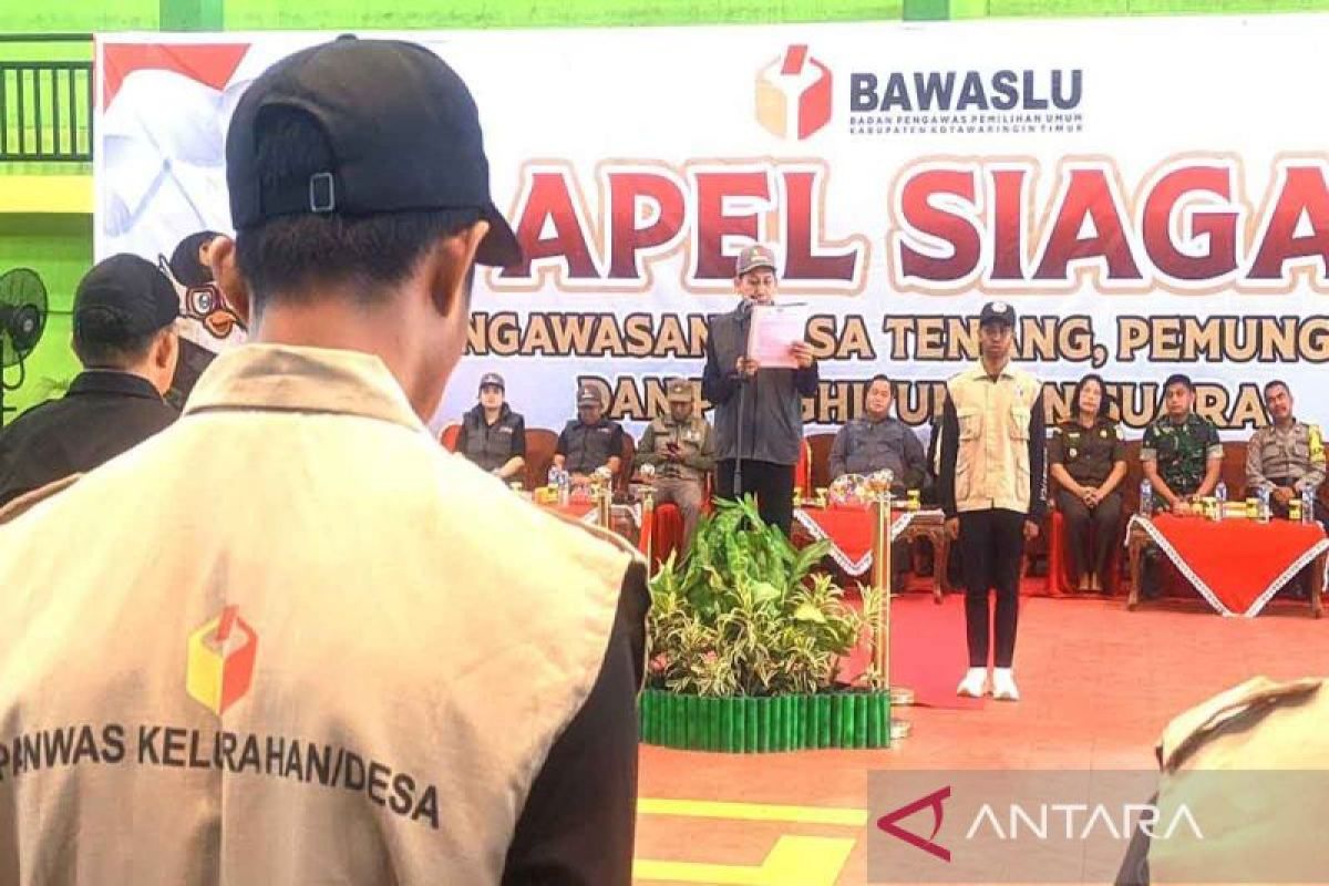 Bawaslu Kotim gelar apel siaga pengawasan masa tenang dan pungut hitung