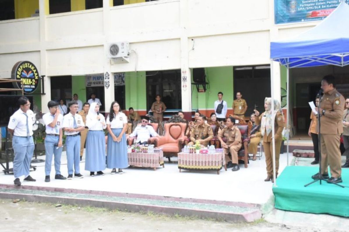 Wagub Kalteng ajak pelajar SMA/SMK/SLB gunakan hak pilih