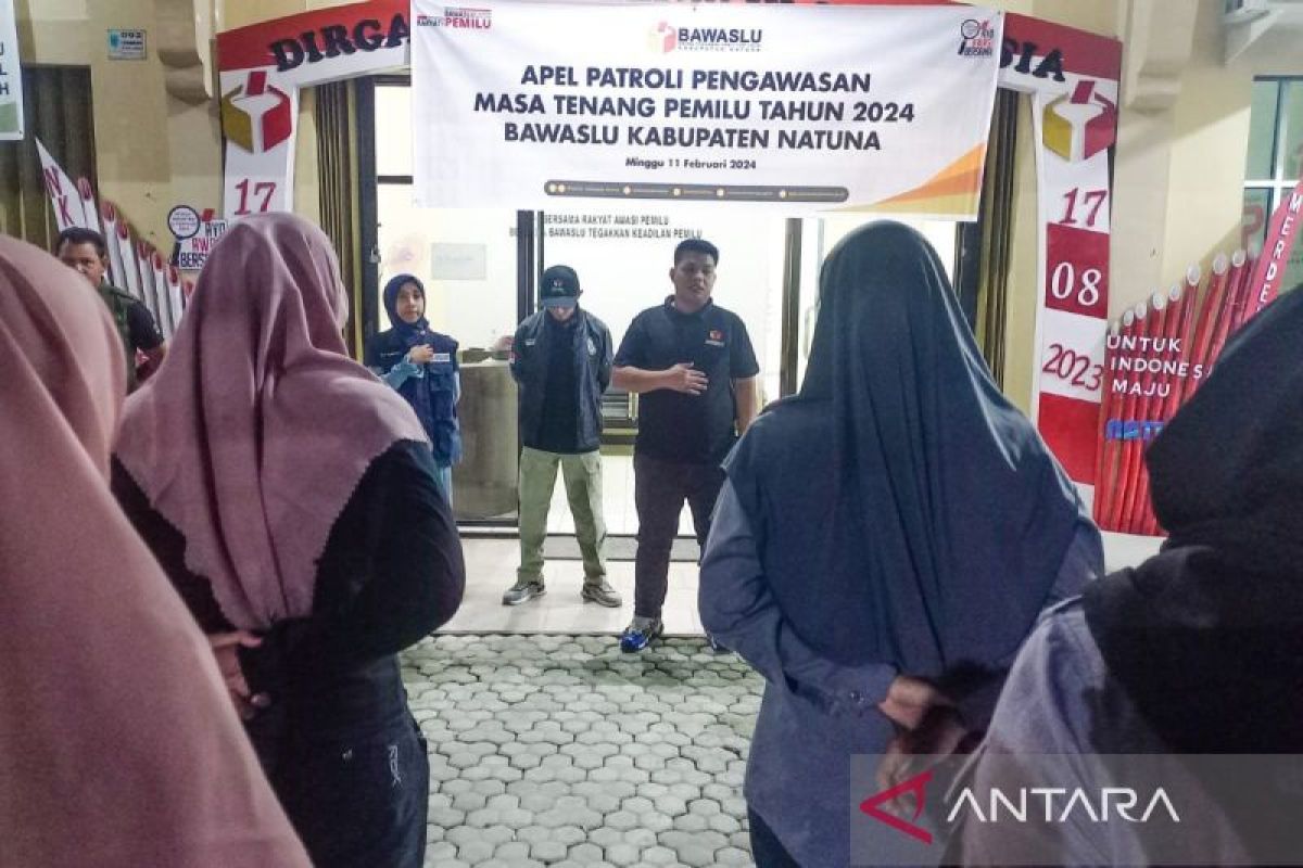 Bawaslu Natuna lakukan patroli pengawasan di masa tenang Pemilu 2024