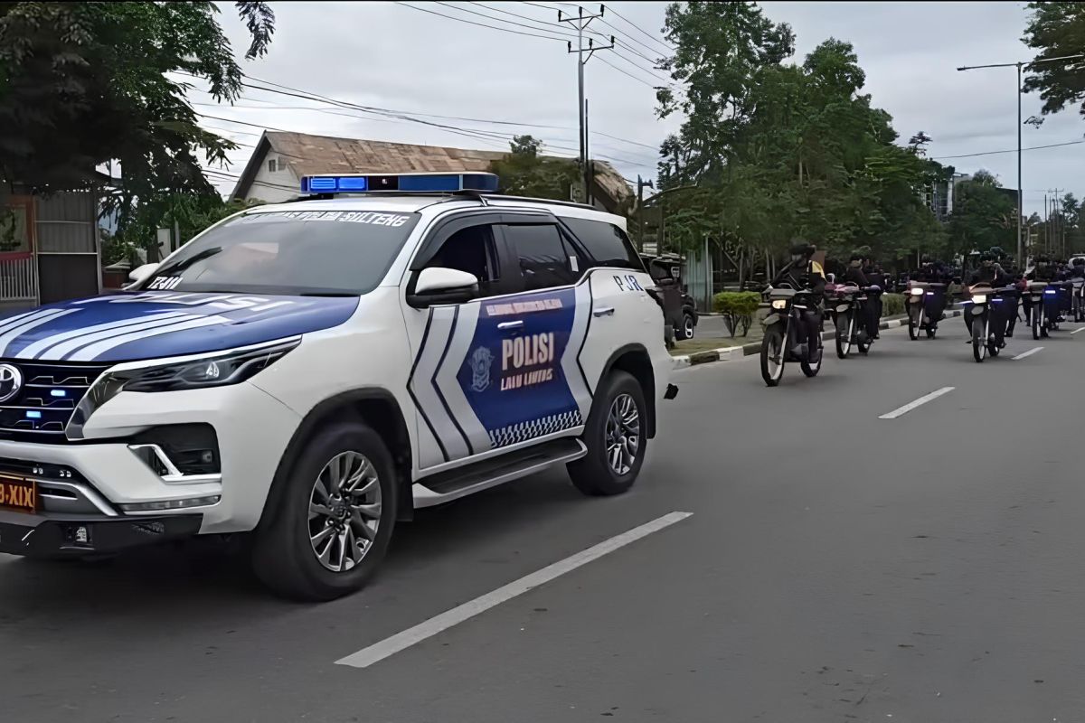 Polda gelar patroli skala besar pastikan situasi aman jelang Pemilu