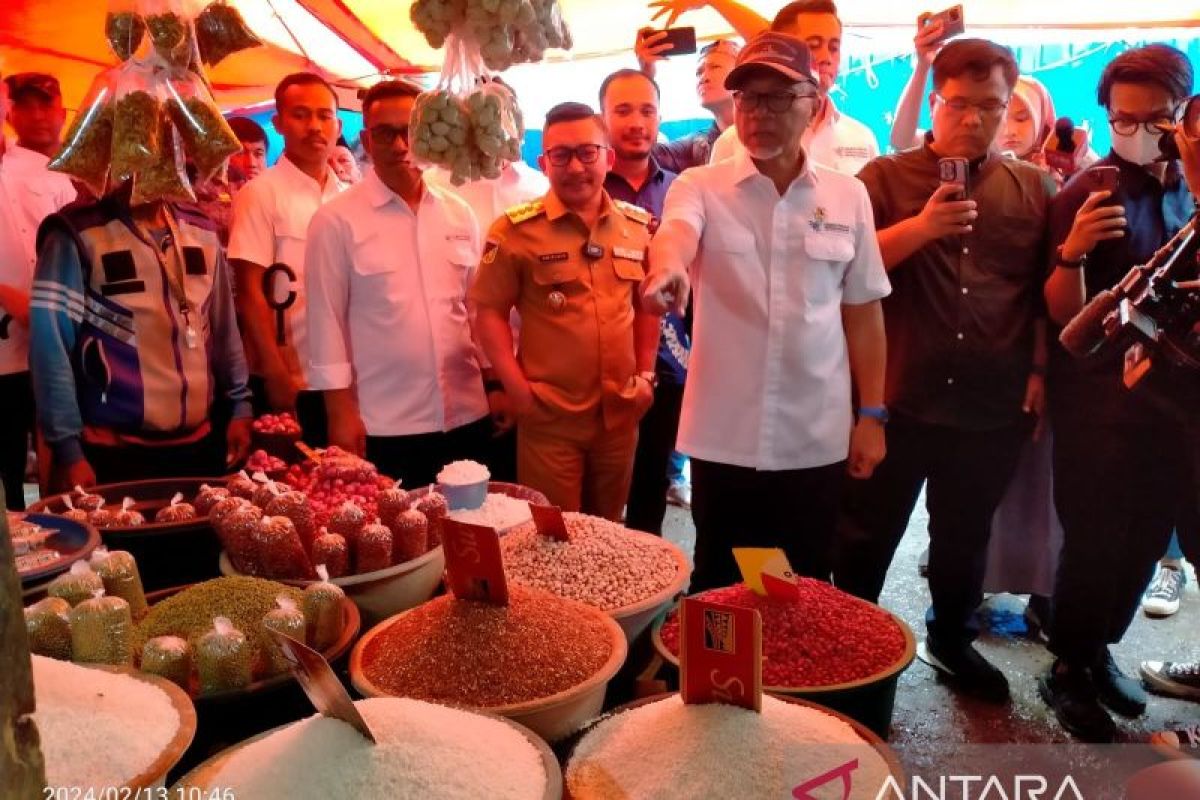 Mendag resmikan pasar Bunta dan pantau harga pangan di Luwuk