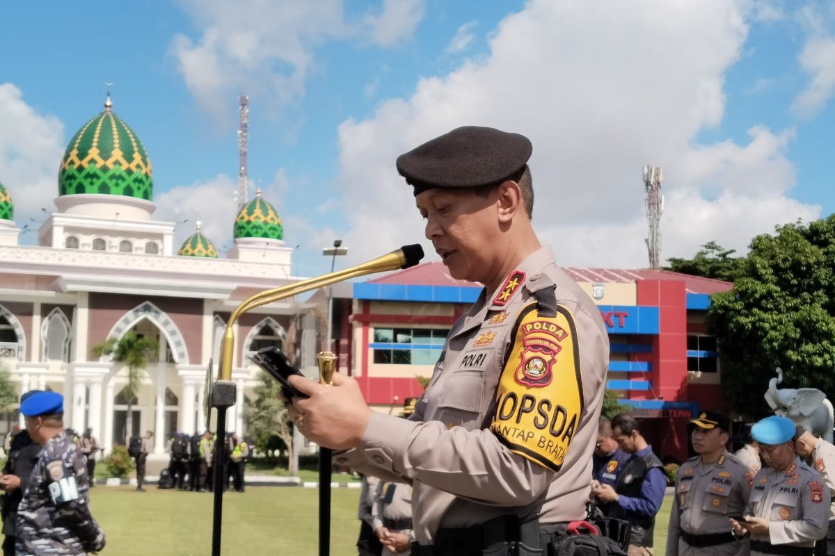 Kapolda Sumsel ajak personel berdedikasi penuh dalam pengamanan TPS