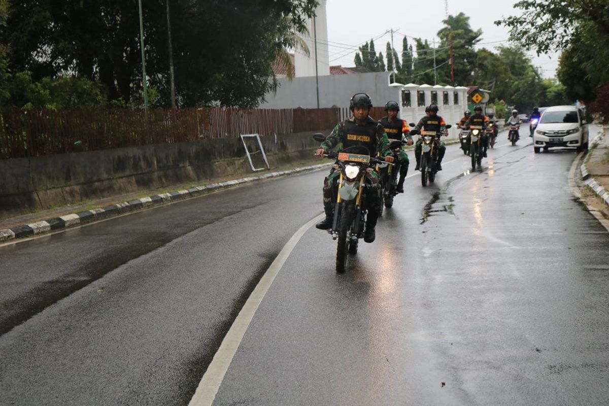 Dandim Bangka pimpin patroli bermotor