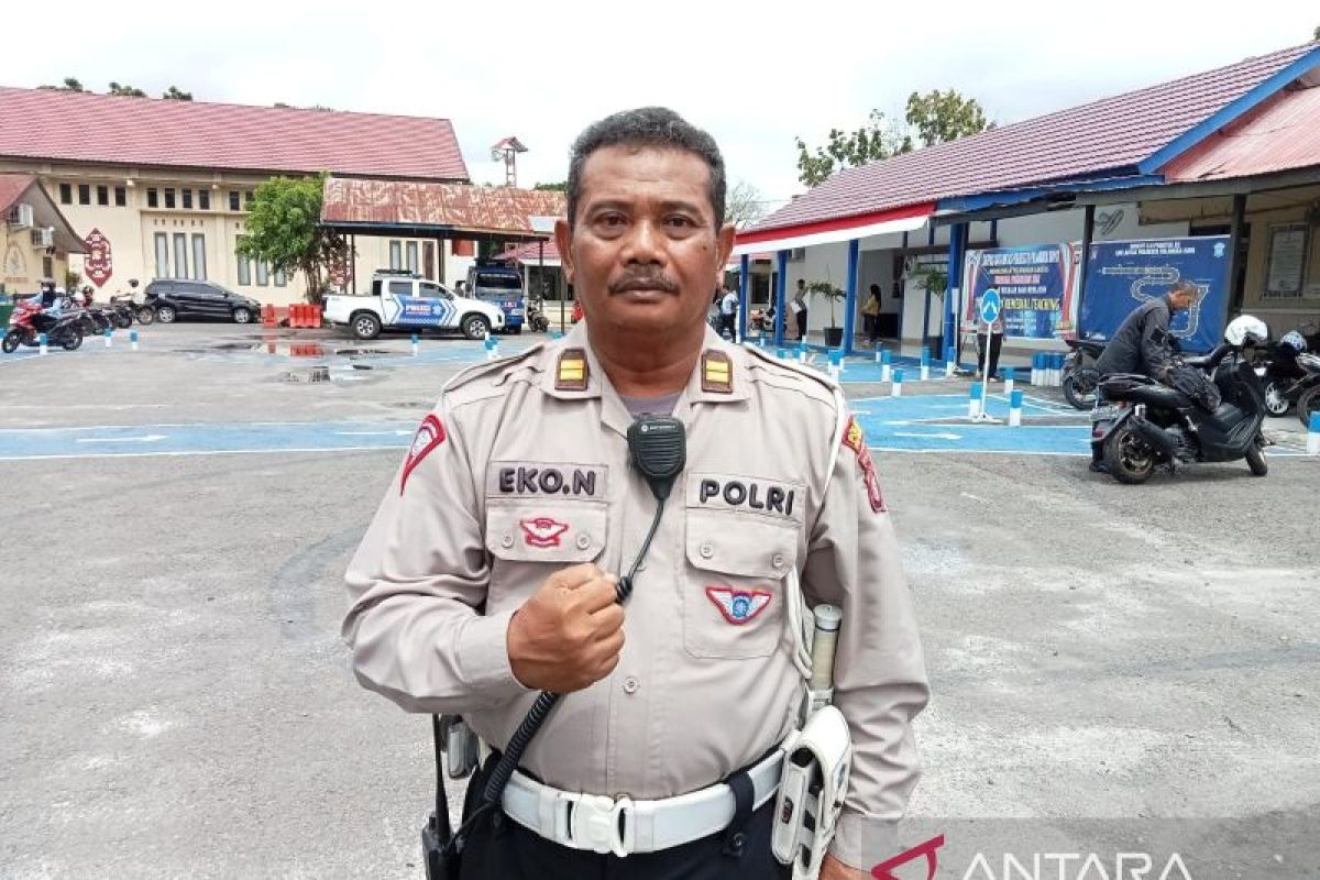 Satlantas: Waspada kecelakaan akibat jalan licin di Palangka Raya