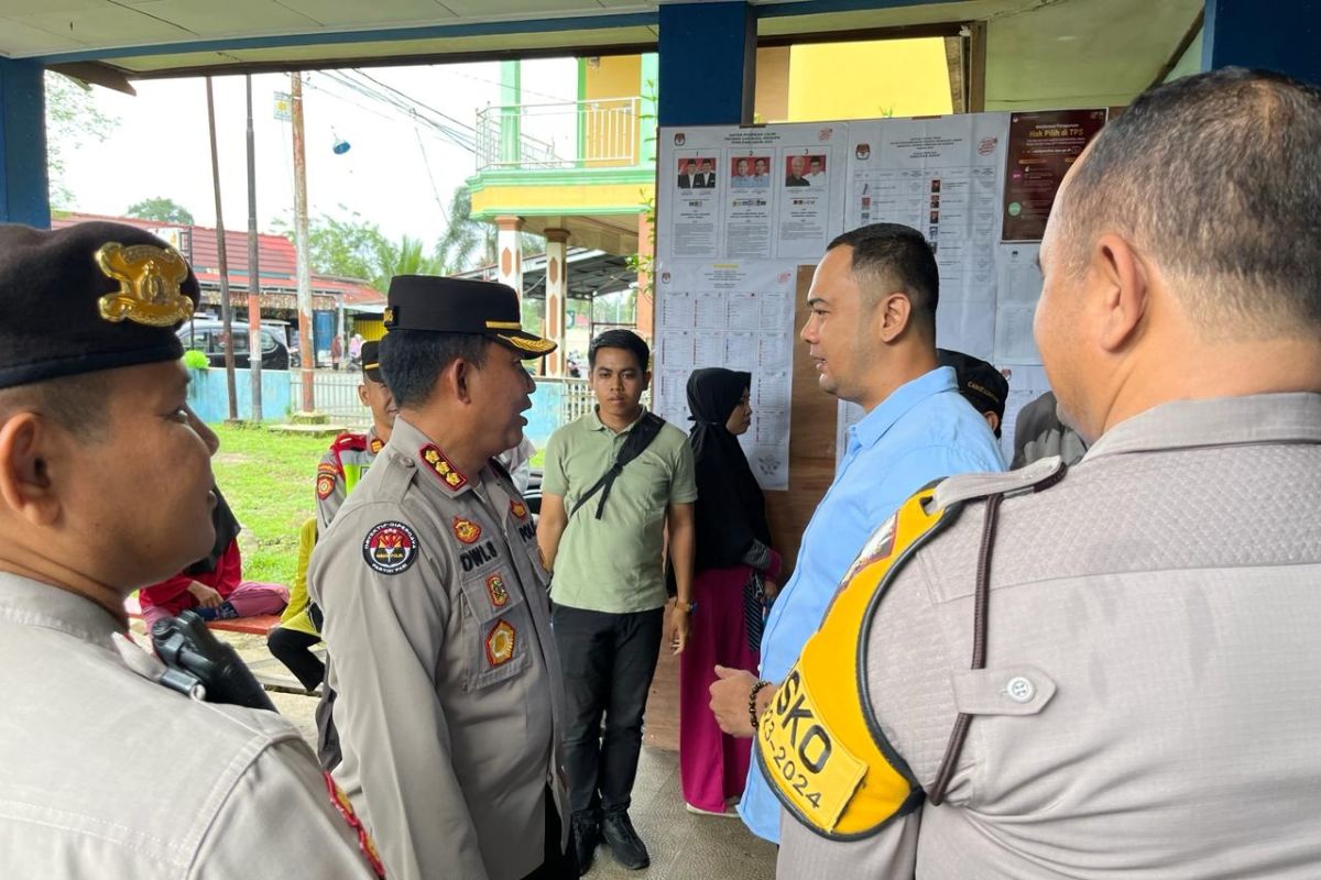 Polda Sumbar turunkan tim pantau situasi pemungutan suara di Sijunjung