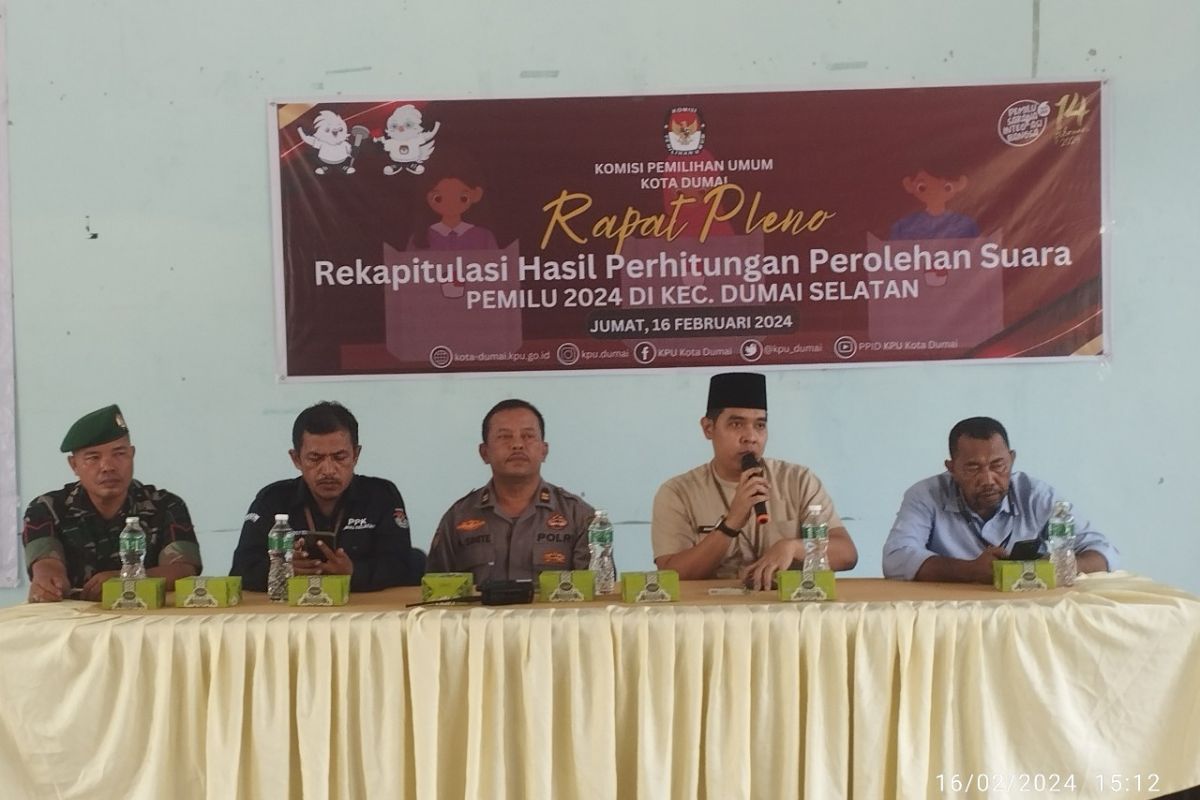 Dumai memulai pleno perolehan suara tingkat kecamatan