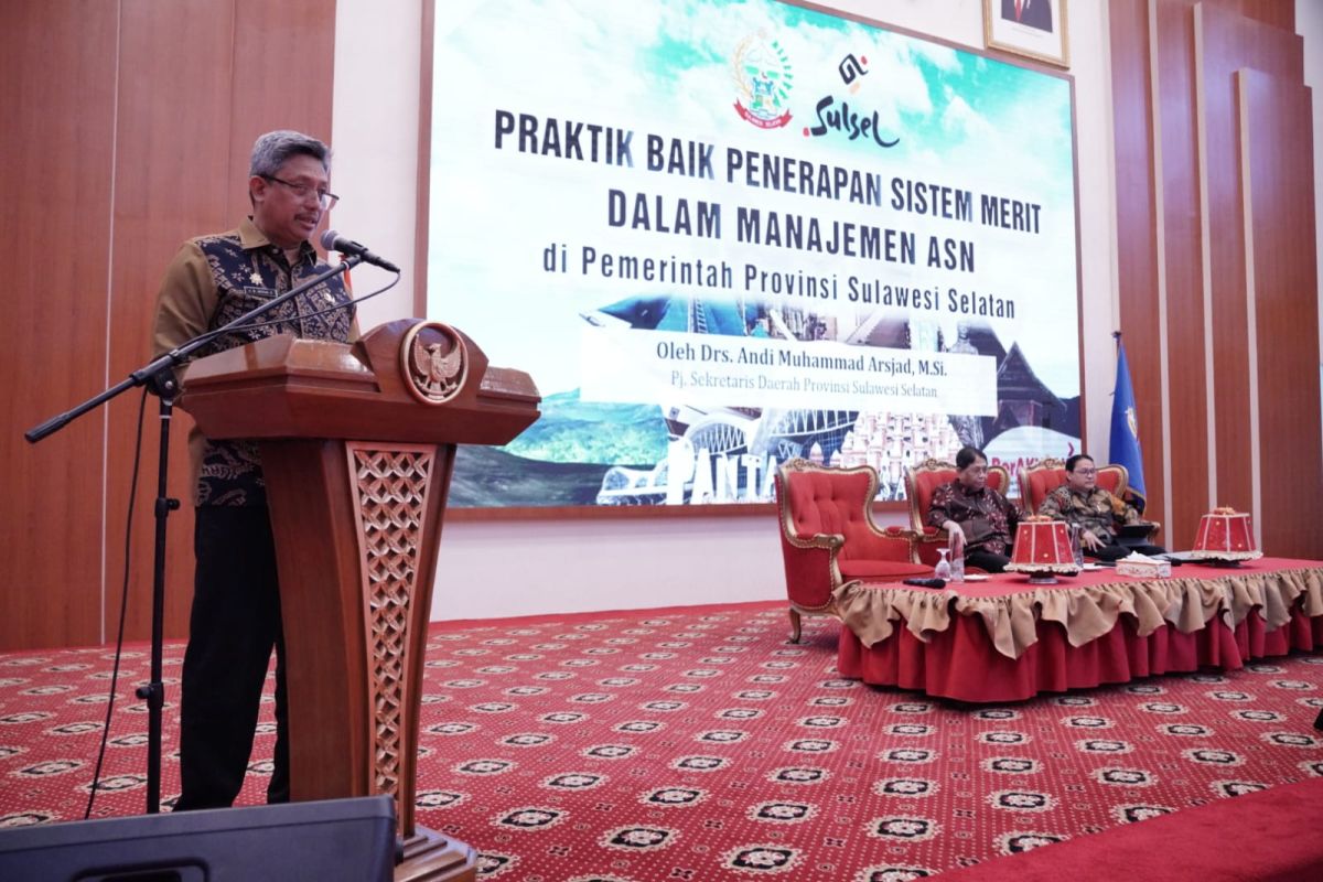 Pemprov Sulsel menjadi percontohan penerapan sistem merit  ASN