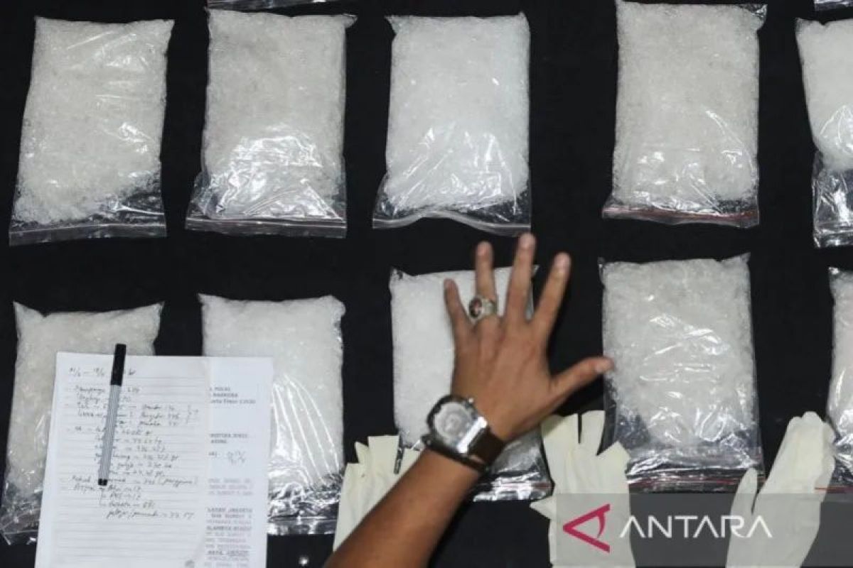 Polisi sita sabu-sabu senilai Rp5 miliar