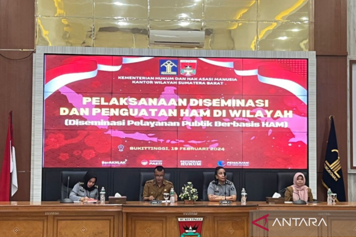 Kemenkumham gelar diseminasi Pelayanan Publik Berbasis HAM di Bukittinggi