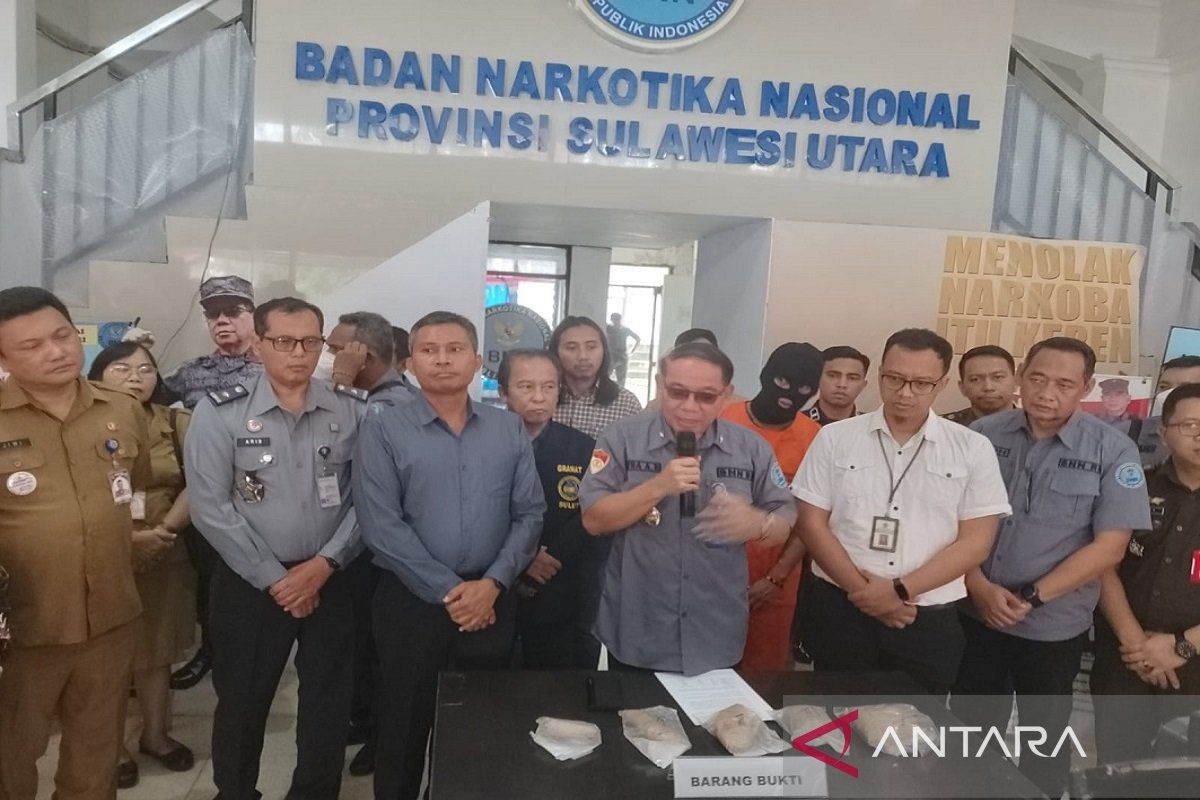 BNN Sulut musnahkan  barang bukti narkotika ganja 524 gram