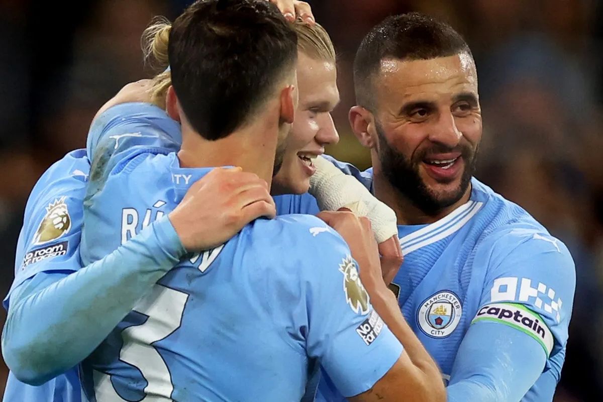 Man City susah payah bongkar pertahanan Brentford