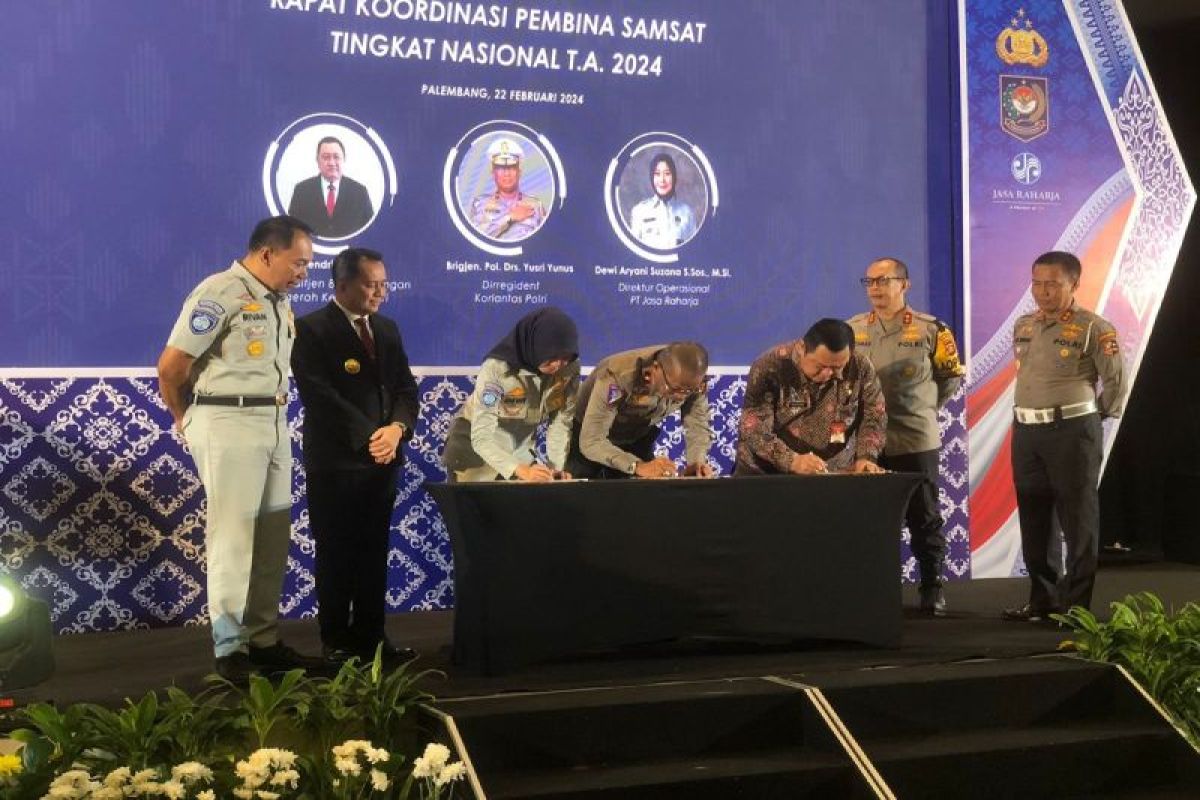 Tim Pembina Samsat Nasional tandatangani program kerja di Sumsel