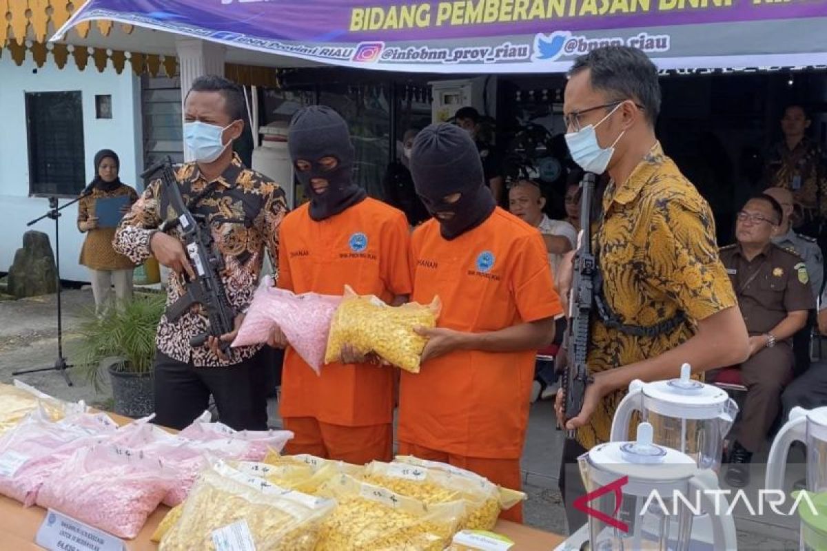 80 ribu ekstasi jenis baru dari Malaysia diamankan BNNP Riau