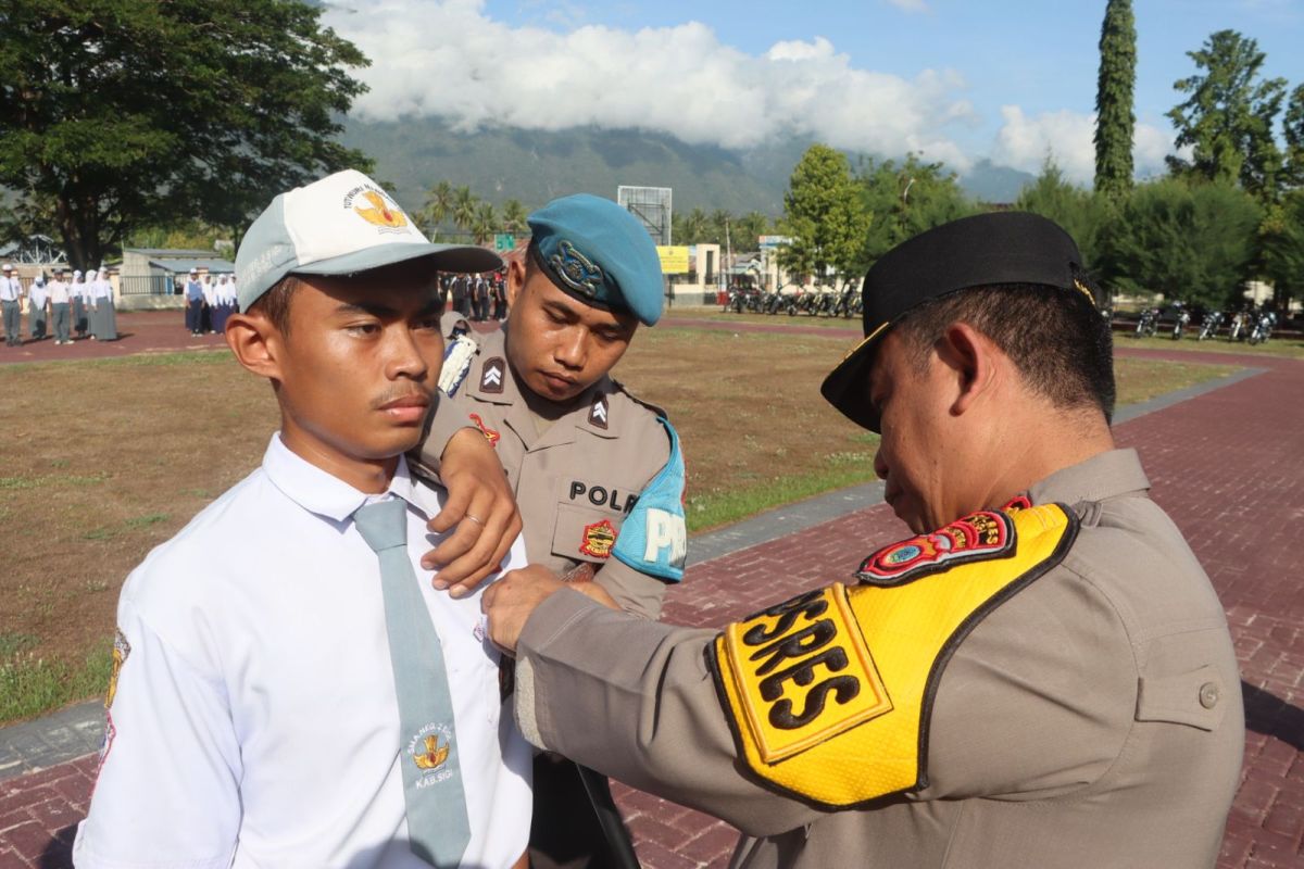 Polres Sigi libatkan siswa jadi pelopor keselamatan berlalu lintas