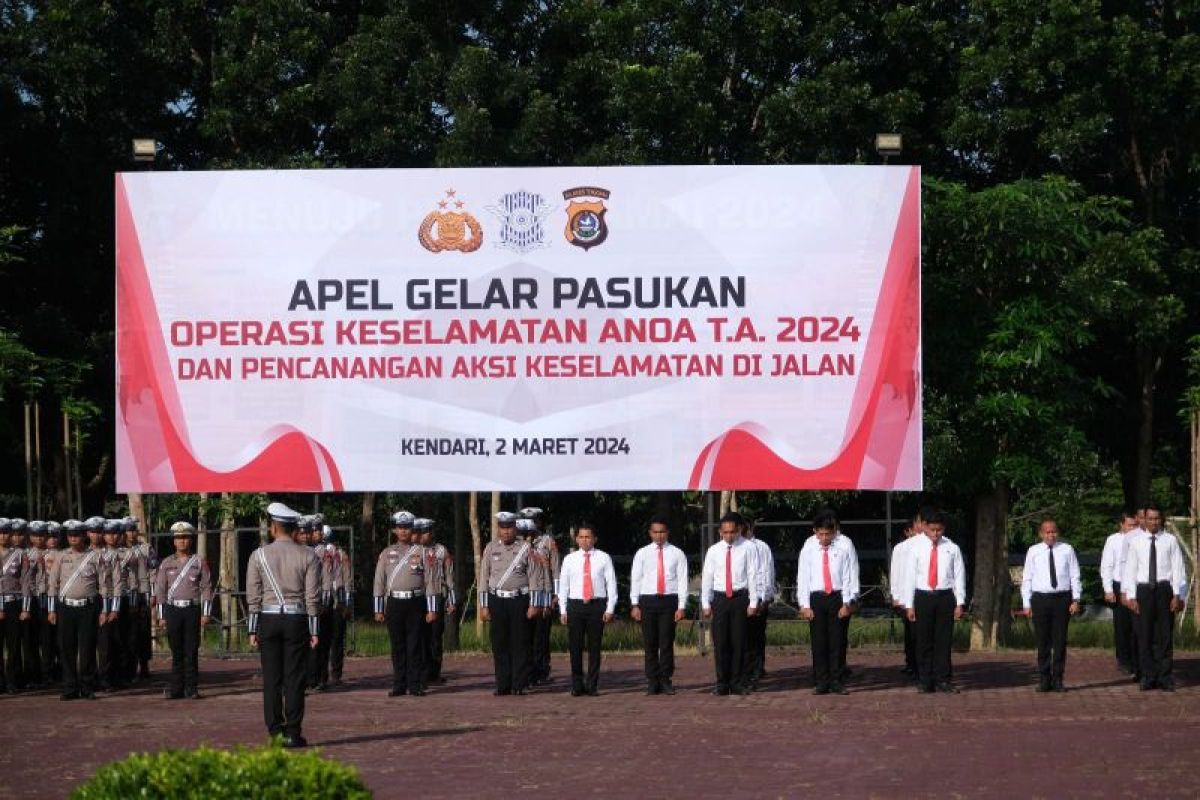 Polda Sultra kerahkan 484 personel pada Operasi Keselamatan Anoa 2024