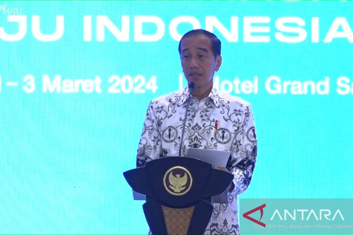 Presiden buka Kongres Ke-23 PGRI ingatkan soal Indonesia Emas