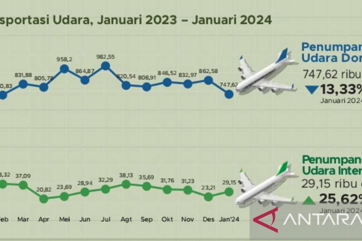 BPS : Penerbangan internasional di Bandara Sultan Hasanuddin naik 25,62 persen