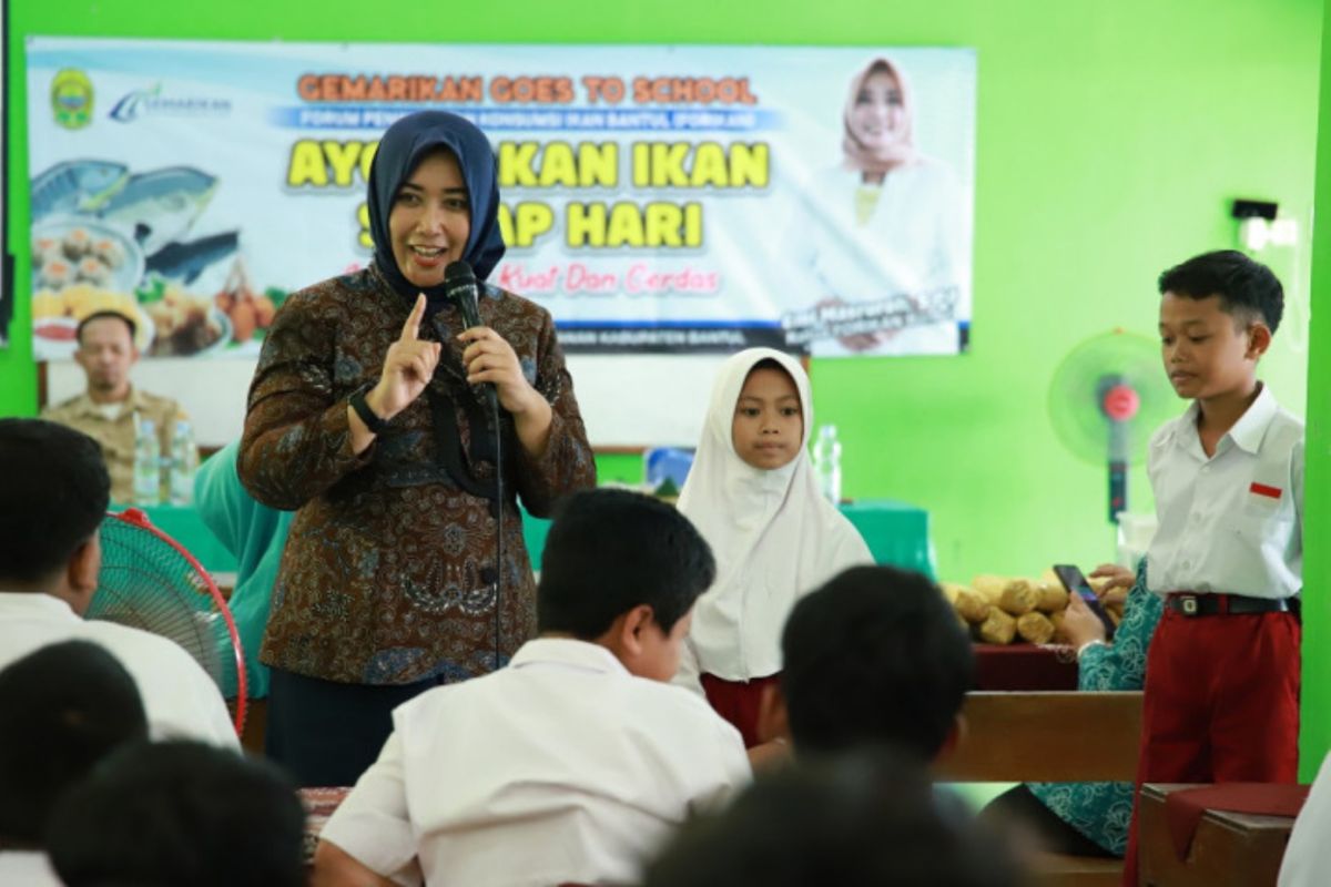 Bantul beri pemahaman siswa SD tentang pentingnya konsumsi ikan