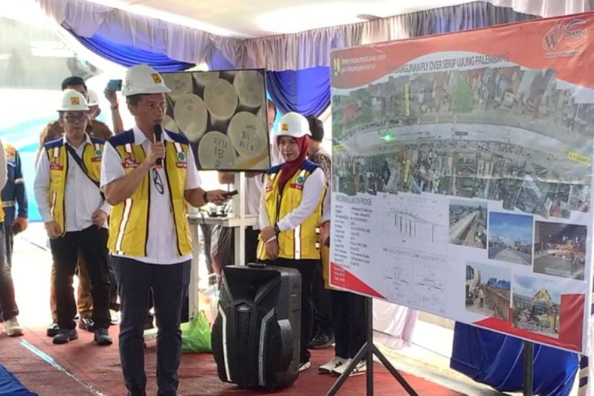 Proses proyek jalan layang Sekip Ujung capai 95 persen