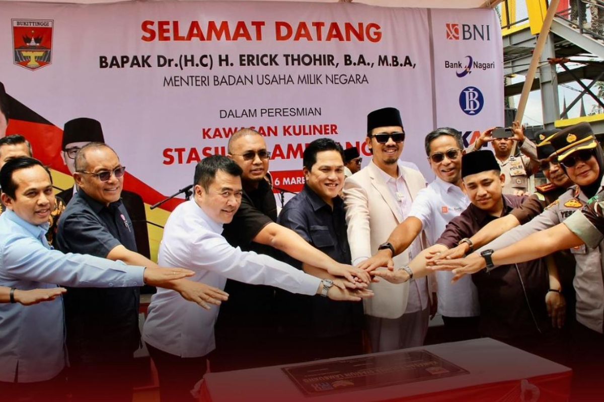 BNI akan melengkapi Stasiun Lambuang Bukittinggi dengan sarana transaksi digital