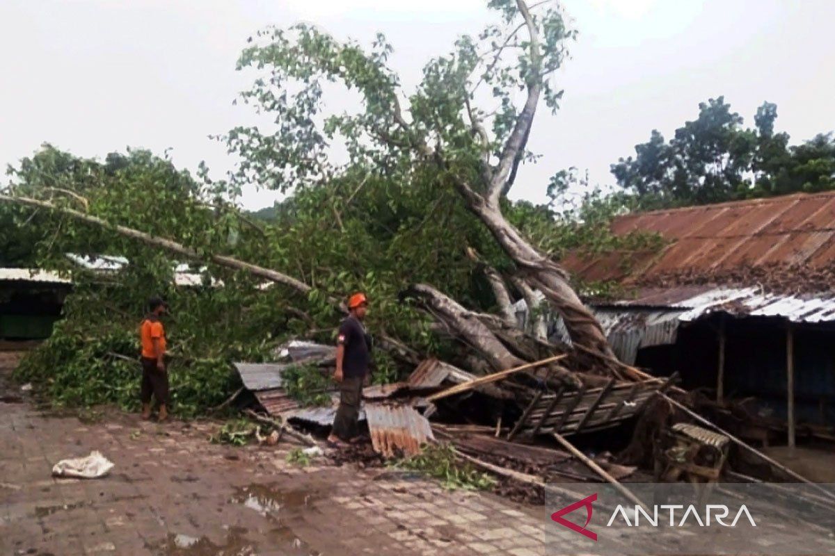 27 rumah rusak diterjang angin puting beliung di Lombok Tengah