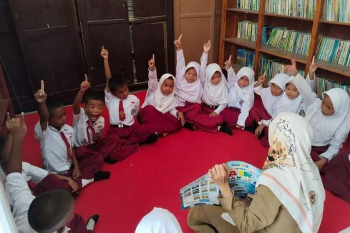 Literasi SDN Jinato Selayar meningkat hingga 400 persen lewat Kurikulum Merdeka