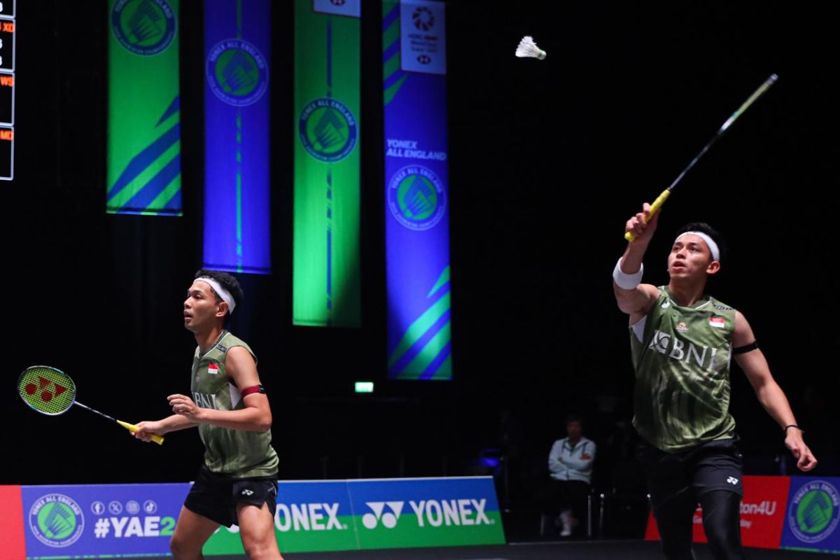 Ganda putra Fajar/Rian ke perempat final All England