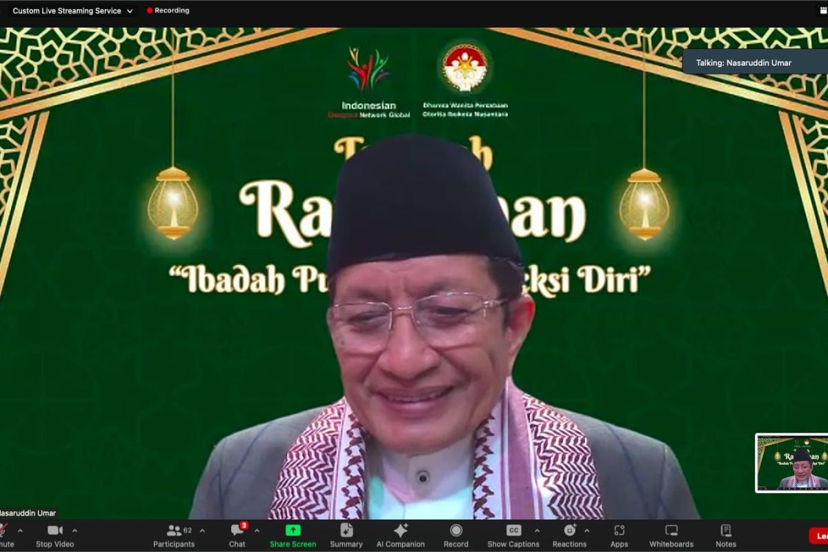 Imam Istiqlal: Puasa punya makna spiritual jaga panca indera