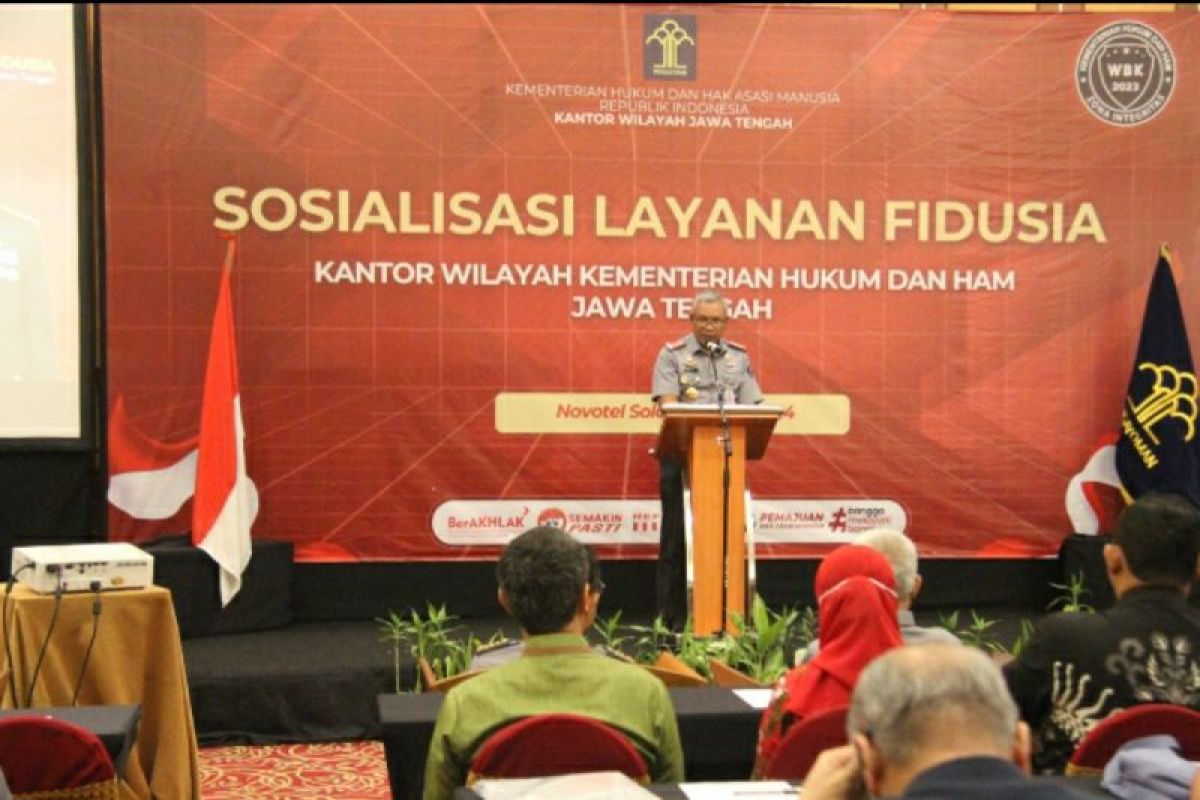 Kuatkan kesadaran hukum, Kemenkumham Jateng sosialisasi layanan fidusia