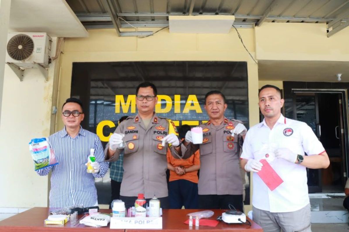 Polisi bongkar home industri sabu di Lampung Timur