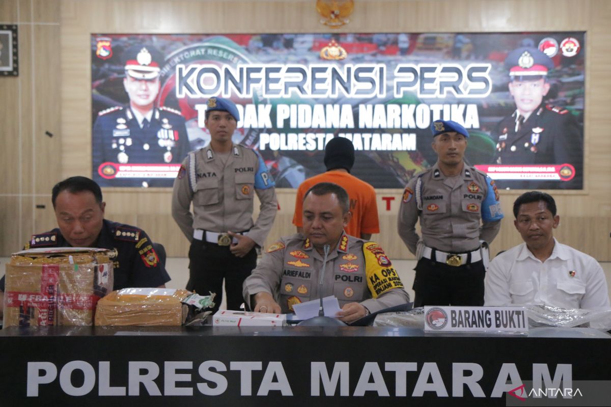 Polisi sita 2,8 kilogram ganja dari seorang mahasiswa di Mataram