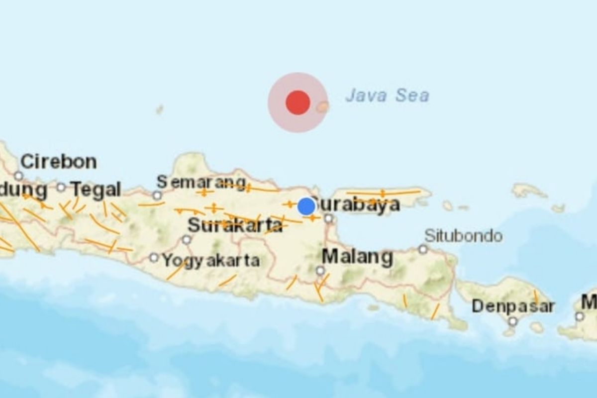 Gempa di Tuban terjadi 16 kali