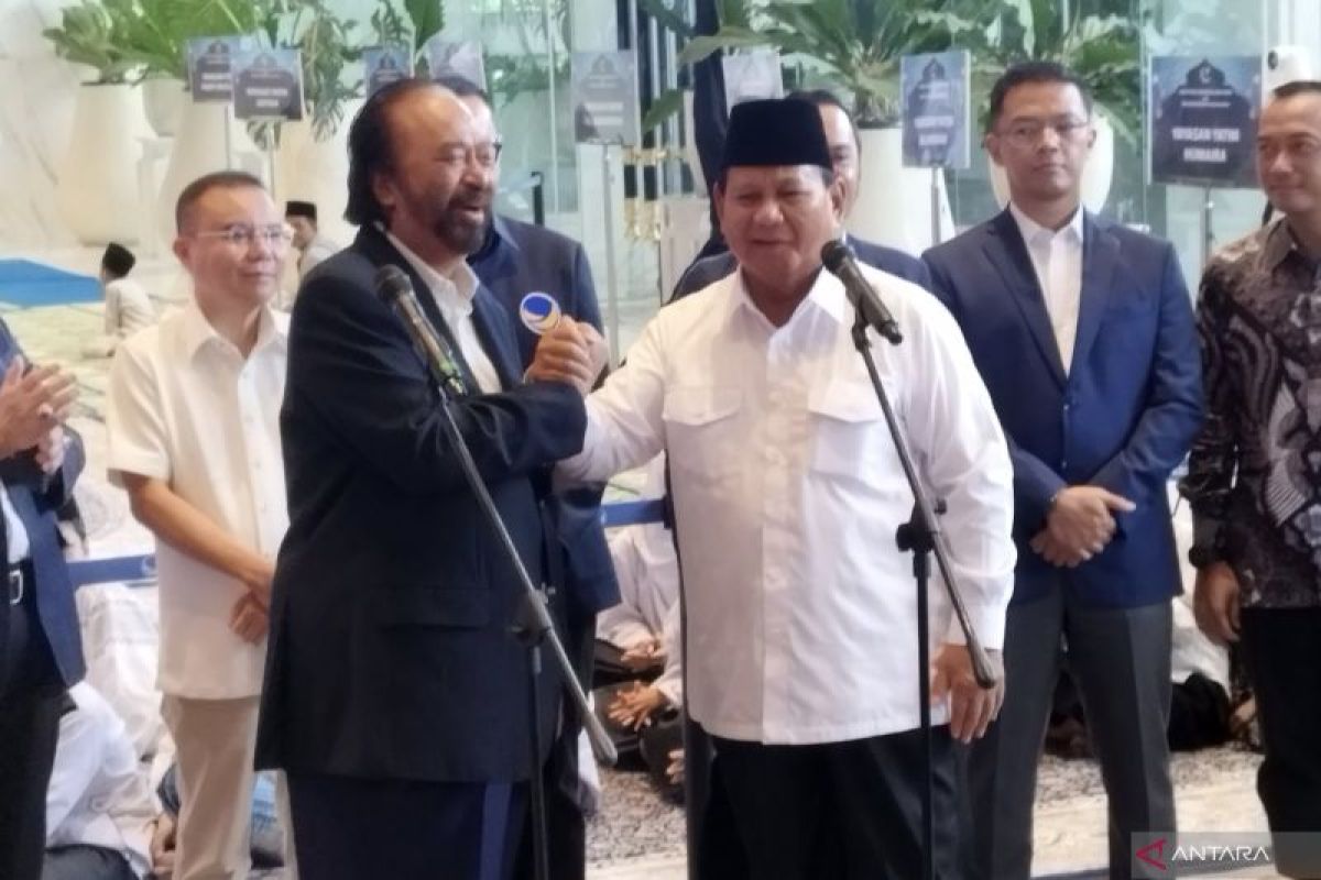 Prabowo ke Tower NasDem hormati ucapan selamat Surya Paloh