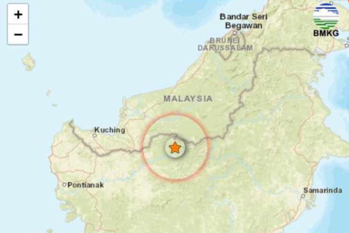 Gempa guncang Kapuas Hulu kedalaman 10 kilometer