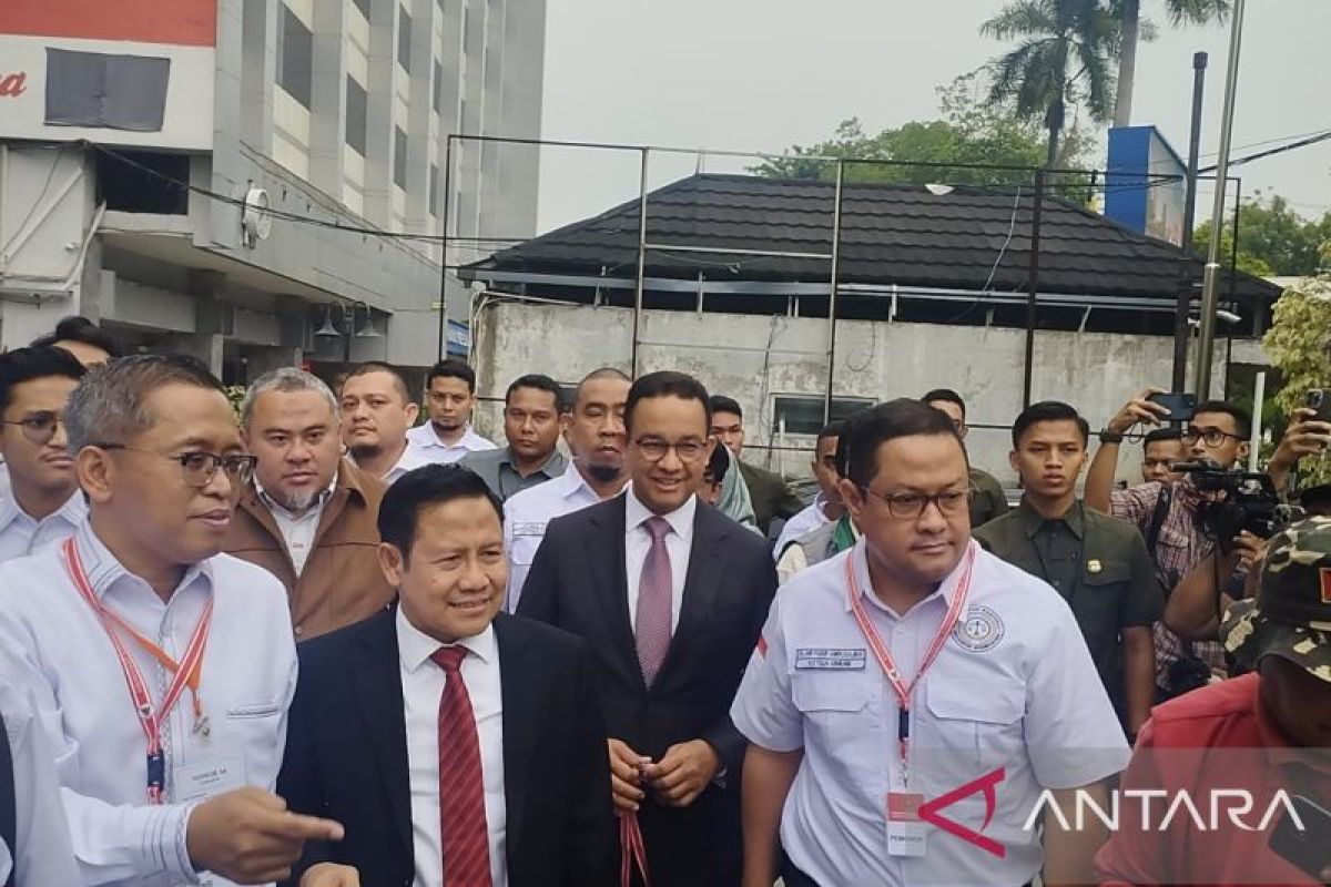 Anies-Muhaimin hadir di Mahkamah Konstitusi untuk ikuti sidang PHPU Pilpres