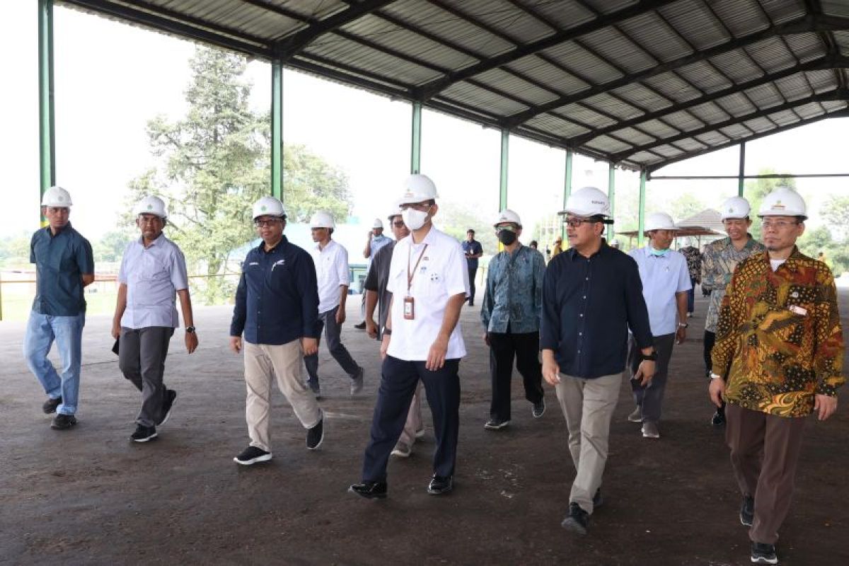 BRIN-PTPN IV PalmCo teliti biogas kombinasi limbah tandan kosong dan limbah cair sawit perdana