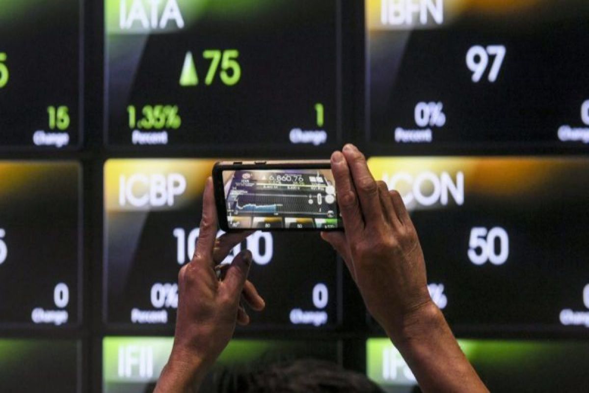 Harga saham gabungan hari ini melemah seiring memanasnya konflik di Timur Tengah