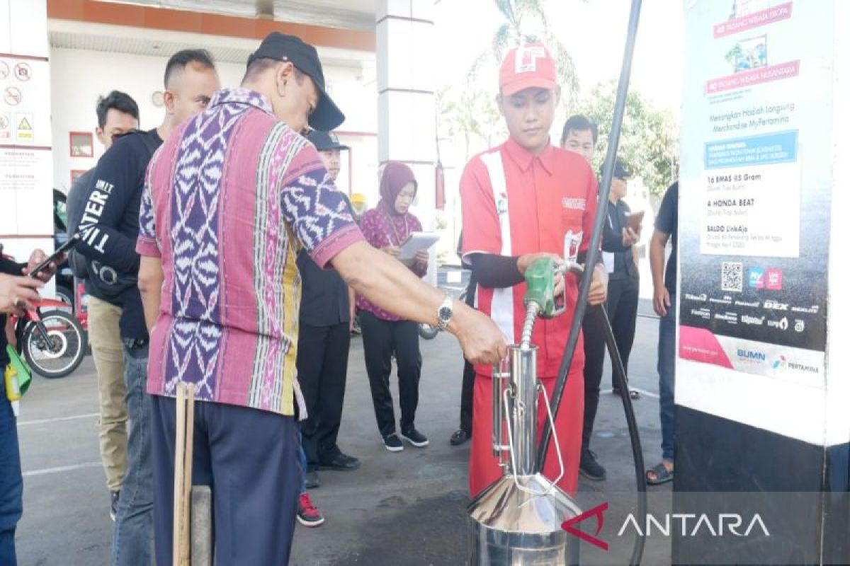 Dinkopdag dan Polres Temanggung tera ulang di SPBU