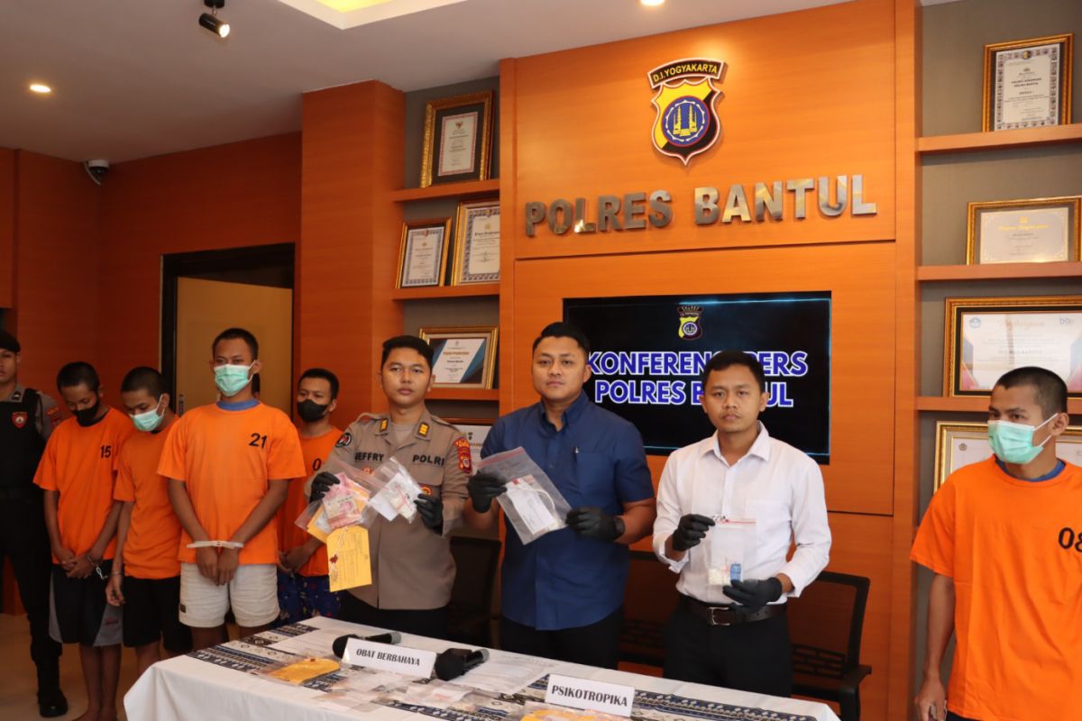 Polres Bantul mengamankan 39 tersangka kasus narkoba selama Januari-Maret