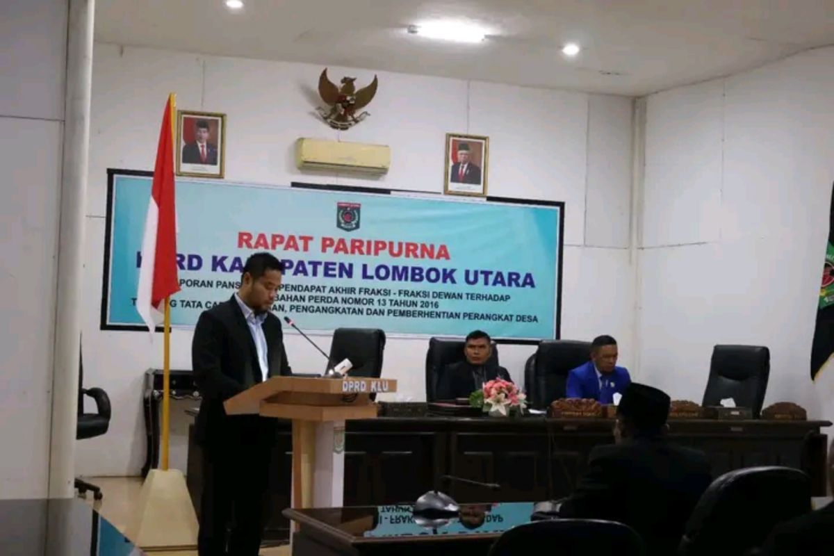 Perubahan Perda tentang perangkat desa di Lombok Utara rampung