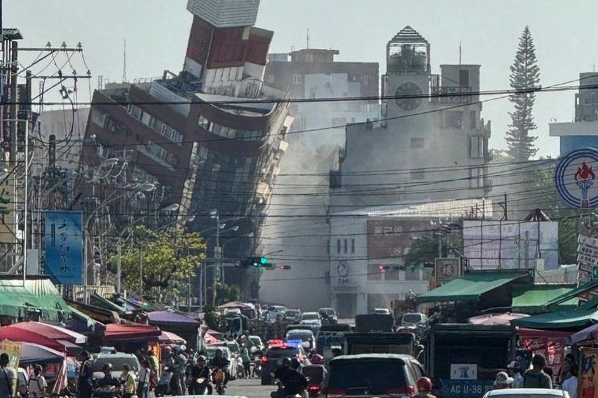 Sedikitnya sembilan orang tewas akibat gempa magnitudo 7,3 guncang Taiwan