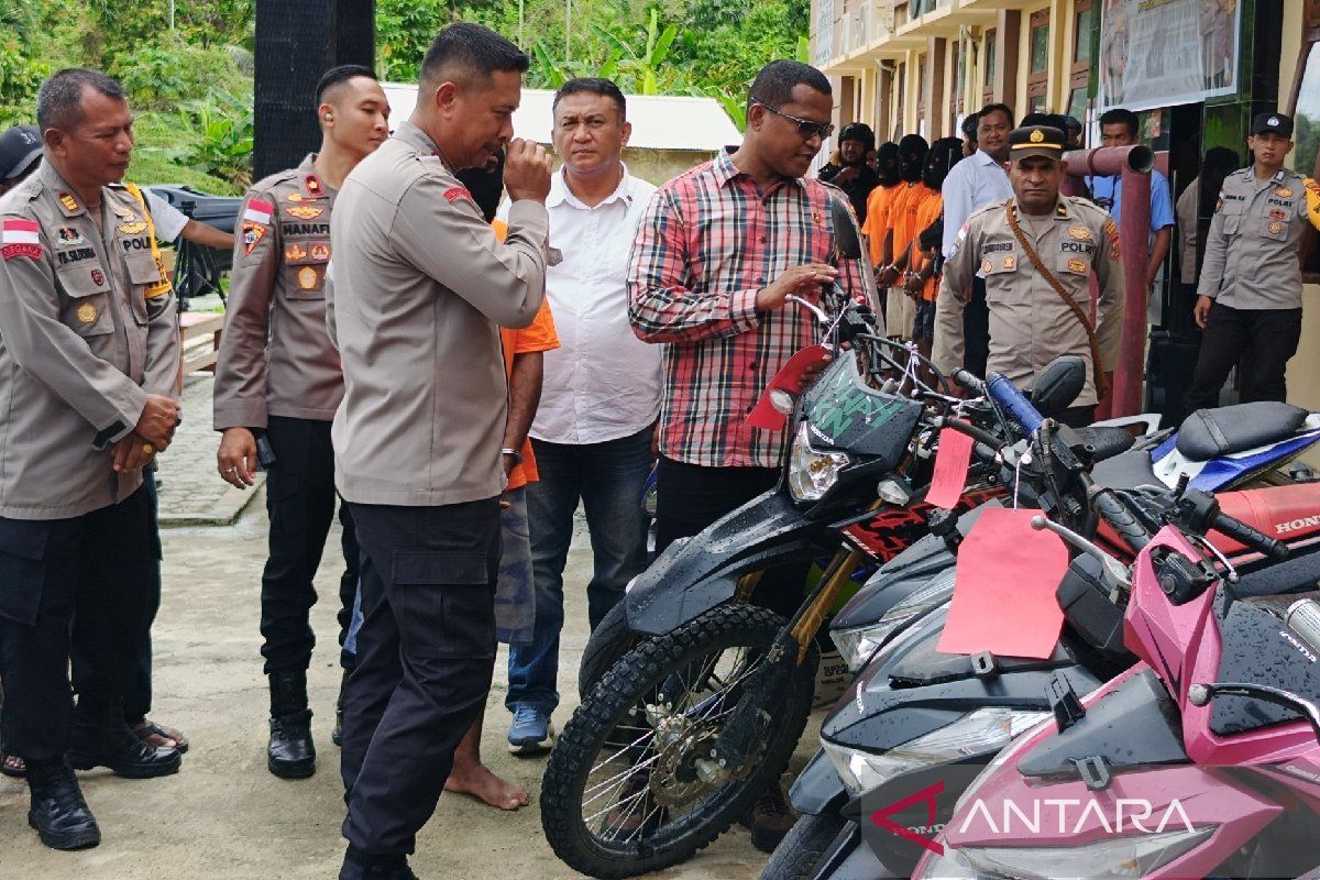 Polresta Jayapura sita 18 motor di perbatasan RI-PNG